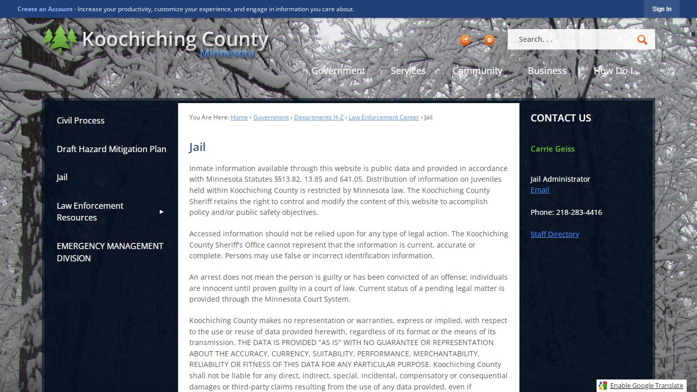 Jail | Koochiching County, MN
